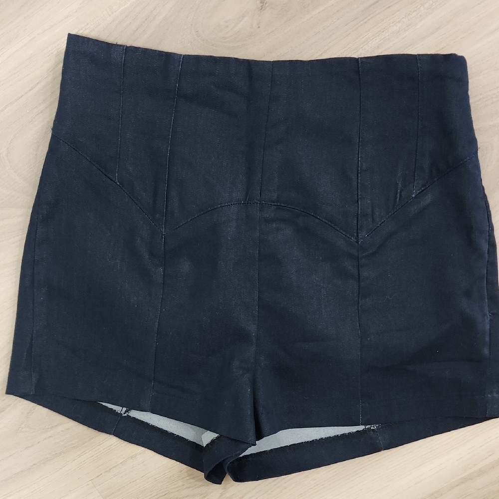 Romeo & Juliet Couture Blue High Waist Shorts